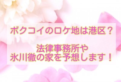 ボクコイのロケ地は港区？法律事務所や氷川徹の家を予想します！